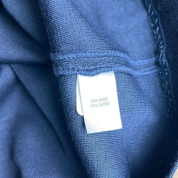 St.John Caviar Knit Tank Top XL Navy Wool&Rayon Mix - Picture 8 of 10